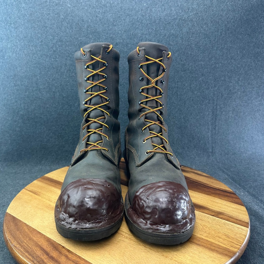 Red Wing 2120 Mens Brown Leather Steel Toe Loggermax Work Boots EH SR 11.5 D - Picture 4 of 10